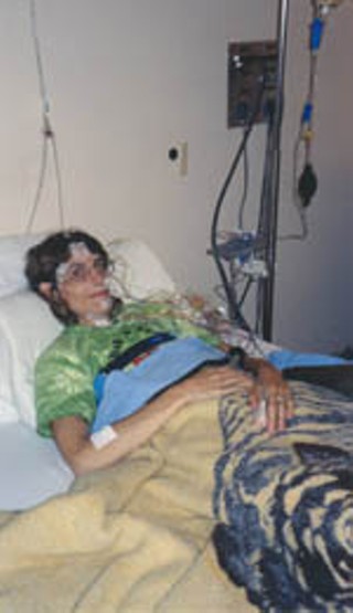 Angel Raich receiving treatment.