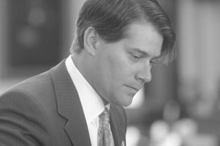 Between them, state Reps. Todd Baxter (above) and
Jack Stick raked in almost a quarter of a million
dollars in the closing days of the campaign.