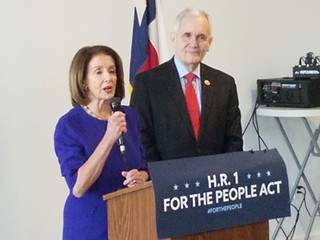 Nancy Pelosi and Lloyd Doggett