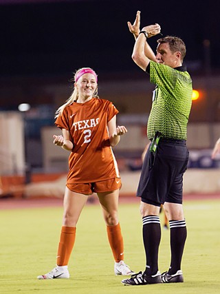 UT junior midfielder Haley Berg