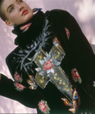 A Sharon Ely black velvet jacket up for auction at the 
Glorious Velvet Valentine benefit