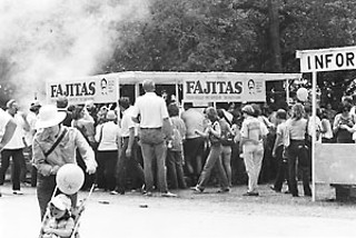 During the Seventies, Sonny Falcon would turn Texans into fajita fanatics at concession stands across the state.
<br>(Photo courtesy Falcon Family)