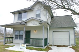 The Zero Energy Home developments were supposed to be similar to this home built recently by Austin Housing Finance Corporation as modified by Austin Energy Green Building Program architect Rich MacMath to meet Zero Energy Home efficiency requirements.