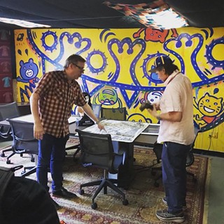 Dan Redman (l) and Val Kilmer (r) touring Mosaic Sound Collective in September.