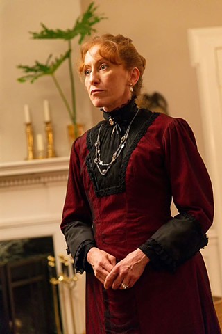 Helen Merino as Helene Alving in the Gateway Theatre Project's <i>Ghosts</i>
