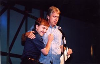 Matt Hislope (l) and Dick Price accepting the Special Citation for <i>At Home with Dick</i>