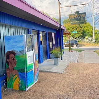 ATX Free Fridge sets up their first station at Nixta Taqueria.