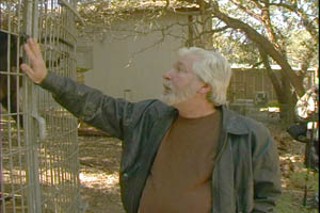 Wally Swett amid the beasts