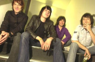 Thieves like us: Nic Armstrong (second from left) and accomplices