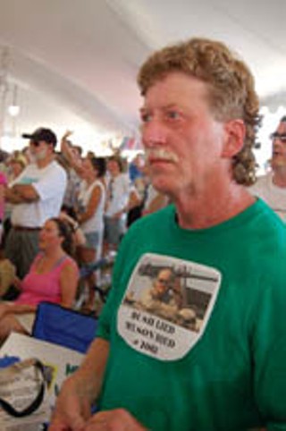 Steve De Ford, a member of Gold Star Families for Peace, the organization founded in part by Cindy Sheehan