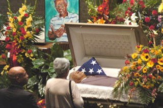 Local civil rights leader Volma Overton was laid to rest on Saturday – ironically, just blocks from where a Ku Klux Klan rally was simultaneously taking place. Overton's services were held at the First Baptist Church, an institution he helped integrate.
