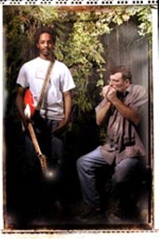 Black Joe Lewis (l) and Walter Daniels