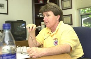 TLAC director Dorinda Pulliam oversees an operation that
had to put down more than half the animals it received last
year.