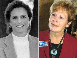 Kelly White (r) is Donna Howard's treasurer in the race for House District 48, but she's considering entering the race herself.