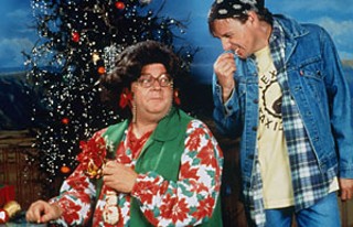 Joe Sears, left, and Jaston Williams in A Tuna Christmas