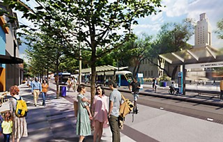 Rendering of a Project Connect station