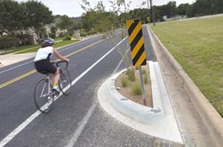 The infamous and much-ridiculed Frankencurbs along
Shoal Creek Boulevard will soon be jackhammered into
oblivion.