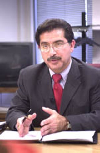 With two years left in his term, AISD board President
Doyle Valdez announced Friday he will abandon his
trustee gig after eight years of service. The seat will be
filled in the May 13 trustee election. Always a man of
mystery, Valdez gave no explanation other than the
usual wanting to spend more time with his family and
business, and wanting to give others a chance to lead
stuff. His departure brings the number of open seats on
the nine-member board to six, at a time when
Superintendent Pat Forgione is facing a lot of heat. Only
two incumbents have filed for the draining volunteer job
(trustees Robert Schneider and Cheryl Bradley, who as
yet, have no opponents), so half the faces on the dais
will be new come May. <i>– Rachel Proctor May</
i>