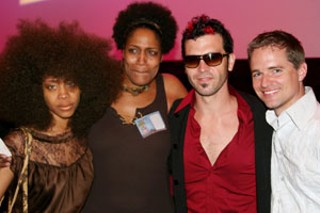 Erykah Badu, Nancy Giles, Doyle Bramhall II, and producer Joel Rasmussen celebrate the March 12 world premiere of <i>Before the Music Dies</i>.