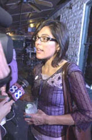 Ann del Llano of the ACLU was an aggressive promoter of
Propositions 1 and 2. The Clean Government and Clean
Water charter amendments were soundly rejected Saturday.