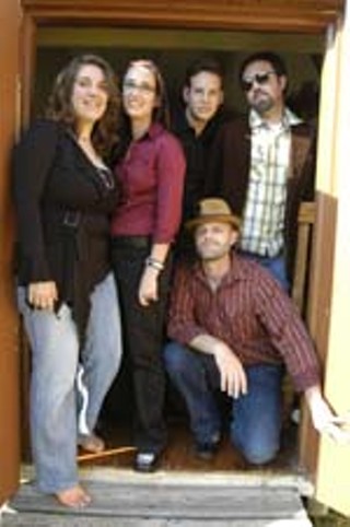 From left: Monica Gibson, Kate Arpke, Rob Houle, Chris Gibson, Rocky Hopson