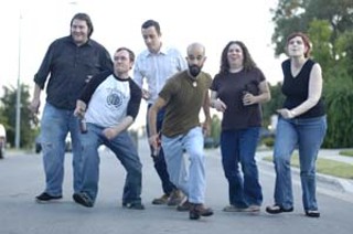 From left: Ian LeClaire, Travis Holmes, Timothy Thomas, Bill Arnold, E.D. Harrelson, Julie Winston-Thomas