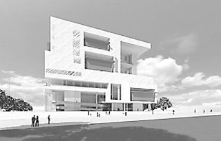 The planned federal courthouse