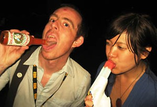 Ted Leo (l)
<br>Photo courtesy of the Ice Cream Man