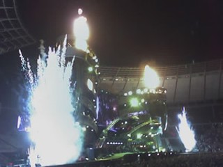 Berlin's Olympiastadion encores.
<br>Photo by Javier Valdez's cell phone