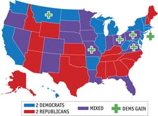 U.S. Senate Breakdown<br><a href=http://
www.austinchronicle.com/issues/dispatch/2006-11-10/
senate2.jpg target=blank><b>View a larger map</
b></a>