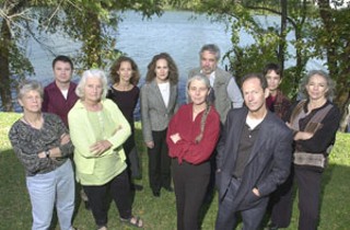 On alert: South River City Citizens, Bouldin Creek Neighborhood Association, and Austin Neighborhoods Council. Front row: (l-r) Sarah Campbell (SRCC), Brooks Kasson (SRCC), Ingrid Weigand, (BCNA), Cory Walton (BCNA, ANC). Back row: (l-r) Kenny Hilbig (SRCC), Kathie Tovo (BCNA), Wendy Price Todd (SRCC), Bo McCarver (ANC), Danette Chimenti (SRCC, ANC), Claudette Lowe (SRCC)