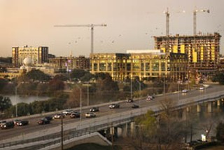 First Street at Town Lake, looking northwest