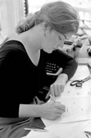 Molly Ivins at work as editor of <i>The Texas Observer</i> in 1975. She stayed involved with the political magazine until her death.