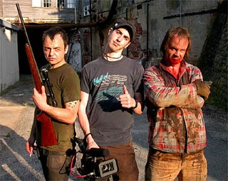 Reggie Cunningham, Ti West, and Larry Fessenden