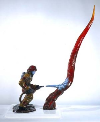 <i>Firefighter</i> from the Blanton Museum of Art