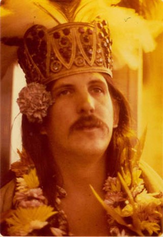 The Royal Hawaiian Prince, freshly leid, 1975
