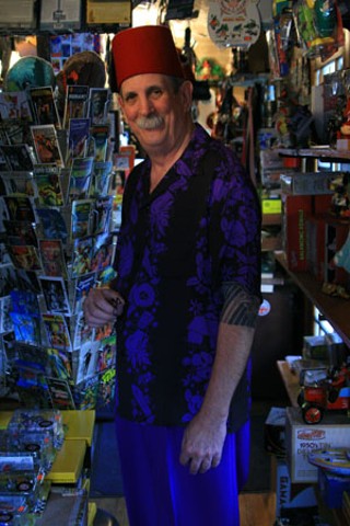 Akbar & Jeff’s Atomic Hepcat Hut? Nope. James “Prince” Hughes in the maelstrom of cool that is Atomic City.