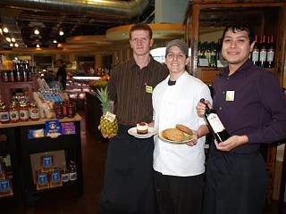 Sergiu, Courtney, and Anthony (l-r) are among the expert 
help at Cissi's Market. Service Menswear, Ann Kelso Salon, 
and Mars Restaurant & Bar round out the new 
development.