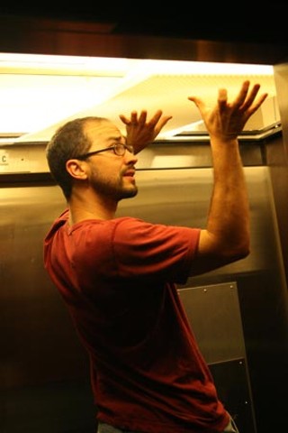 Longtime artists, first-time filmmakers: UT visual-arts
graduate student Robert Boland sees the light as
cinematographer