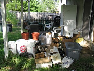 The patio on Scenic Brook Drive