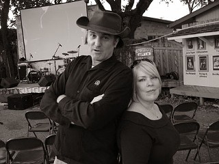 The once and future King of White Trash, Dino Lee, and his supplicant Jam & Jelly Girl Margaret Moser, 2007