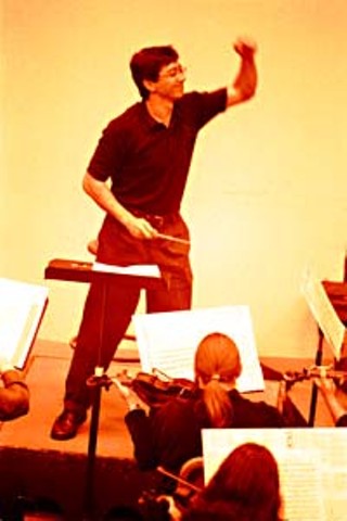 Bay in rehearsal, 2001