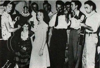 Bud Fletcher & the Texans, with the Nelsons at left