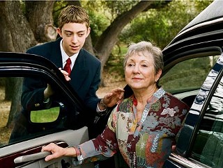 Sue Bilich and Justin Krueger in <i>Harold and Maude</i>