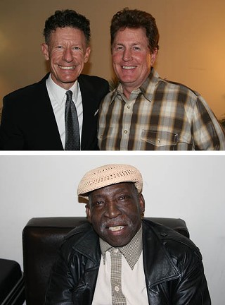 Top: Lyle Lovett and David Ball<br>Bottom: Spot Bartnett