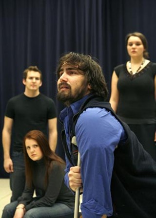 Christopher Skillern as John Wilkes Booth in <i>Assassins</i>
