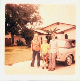 Margaret in San Antonio, 1969, with brothers Bill and Stephen.