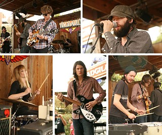 The Black Angels descend on Roky Erickson's annual Psychedelic Ice Cream Social at Threadgill's, SXSW 2008.