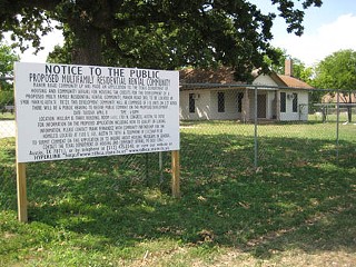 Community Partnership for the Homeless faces tough odds in securing rezoning on this Manor Road site.