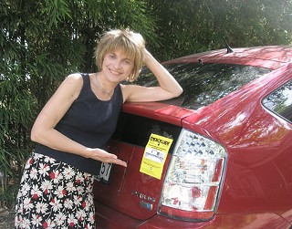 Staff writer Katherine Gregor and her Prius